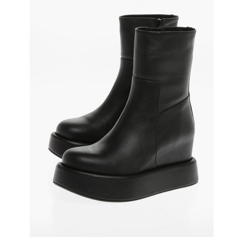 Paloma Barceló Black Platform Ankle Boots